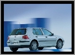 Srebrny, Volkswagen Golf 4